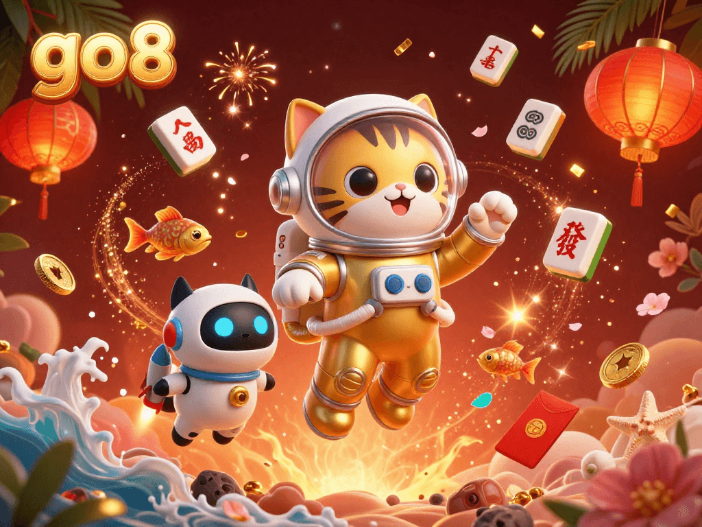Experience thrilling gameplay at go8 with vibrant characters amidst a captivating gambling scene.