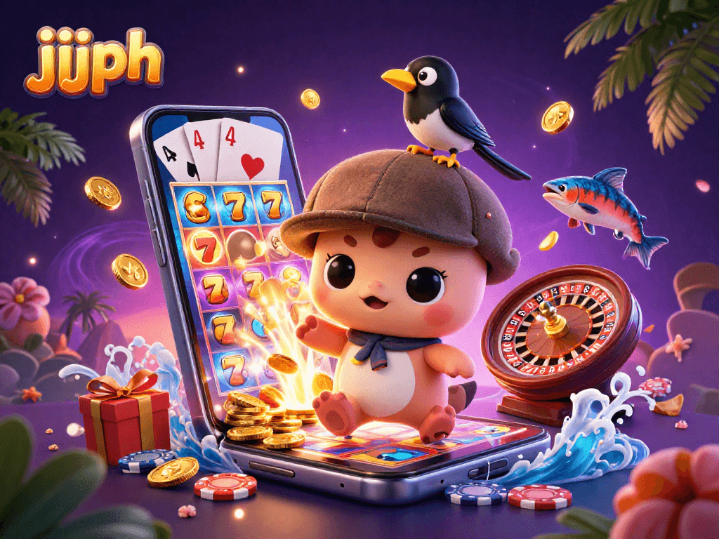Ang jjjph ay nag-aalok ng masayang laro gamit ang cute na Nessie at mga simbolo ng slot.
