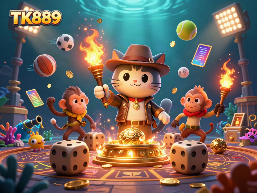 Players win big with TK889's vibrant arcade-style fishing games and sports betting activities.