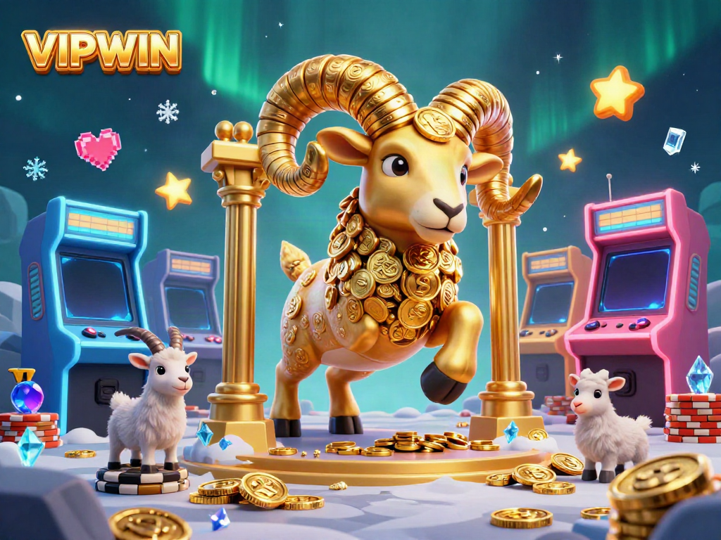 Experience thrilling gameplay at VIPWIN featuring lively 3D casino elements and vibrant characters.