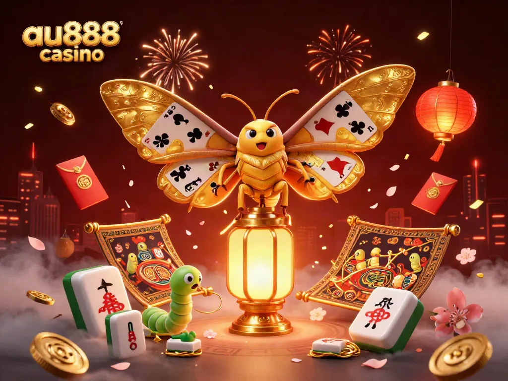 Experience the vibrant atmosphere of au888 casino through a stunning 3D illustration featuring majestic motifs of gambling.