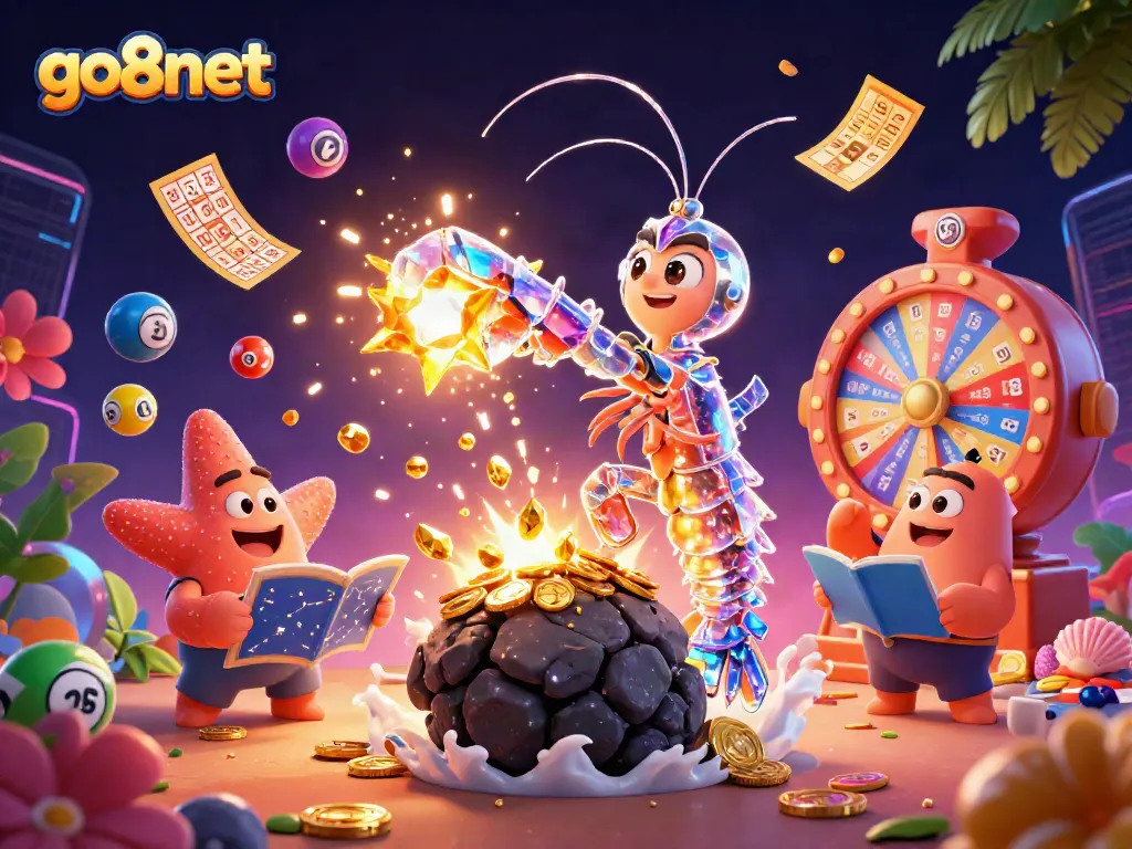 Experience thrilling action with go8net's vibrant casino scene featuring dynamic gaming elements.