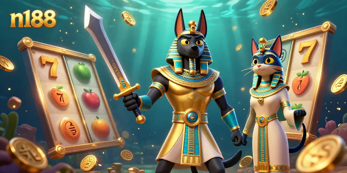 Engage with the thrilling n188 jackpot slots as Anubis and Bastet ignite the excitement.