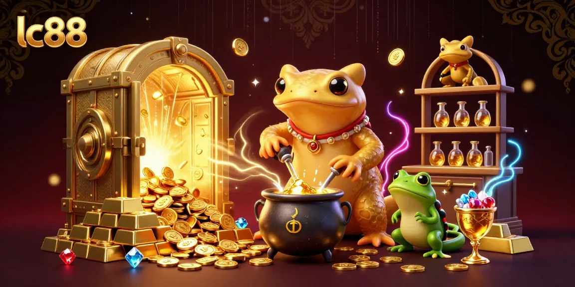 Experience the thrilling heart of lc88 with a magical alchemist in a bustling medieval lab.