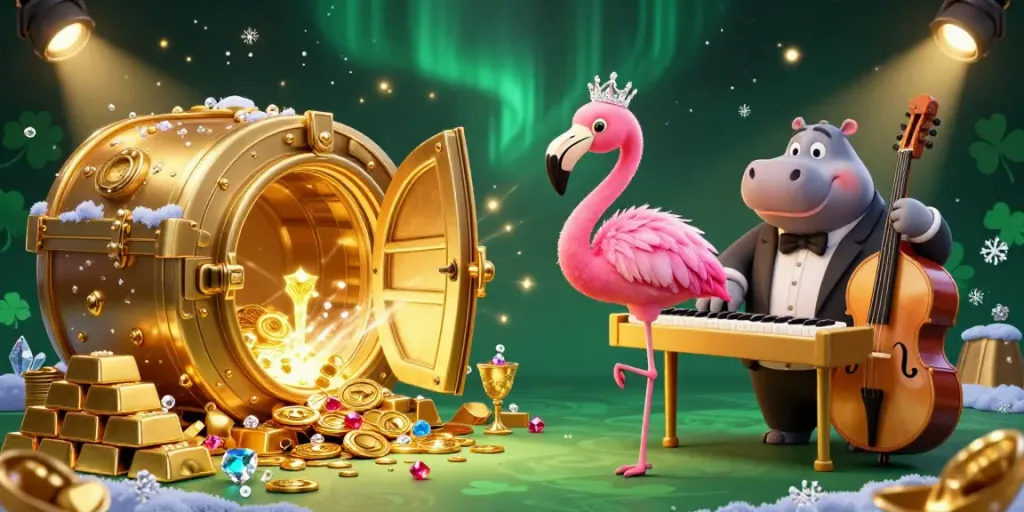 Engage in vibrant gaming adventures at TK444 online casino featuring lively characters and dazzling treasure.