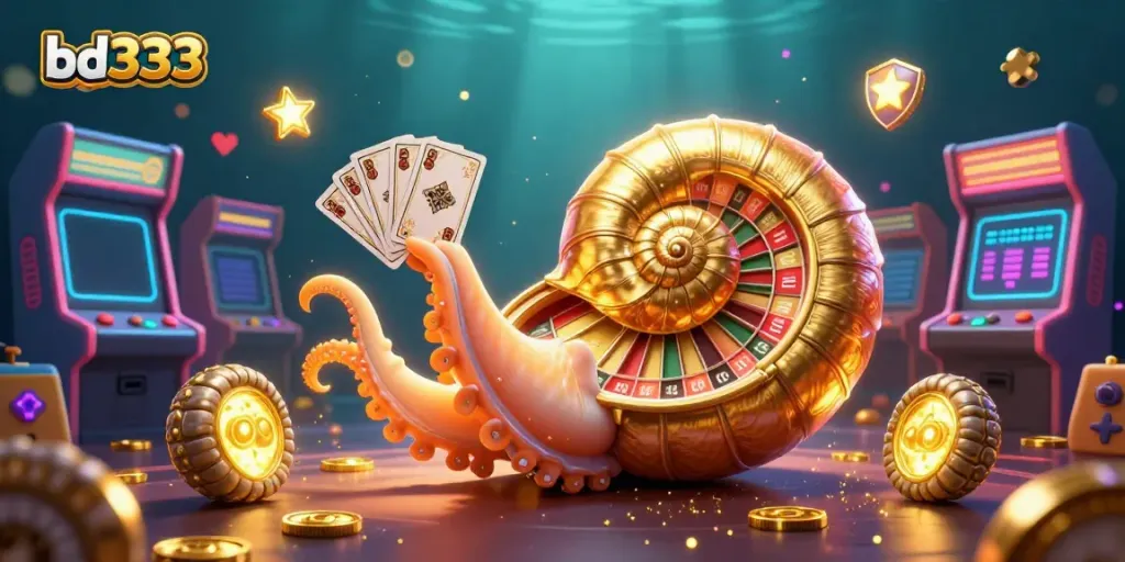Engage in high-stakes gaming with bd333's vibrant casino world featuring unique characters and rich visuals.