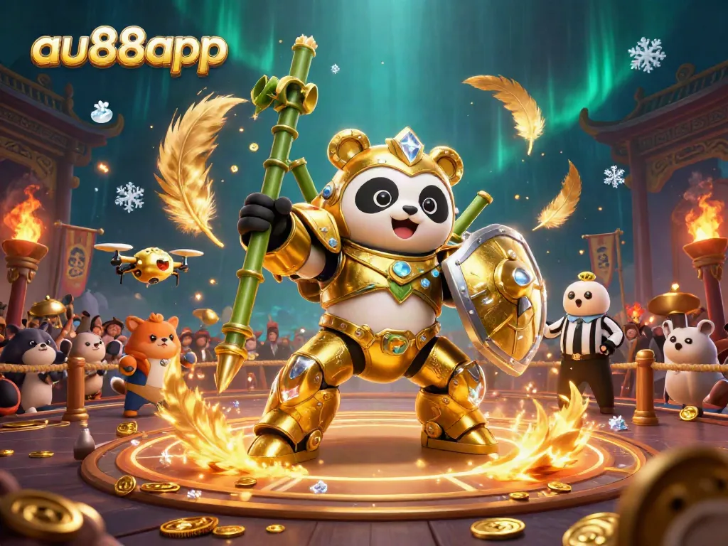 Engage in exciting gameplay with au88app at the colorful casino arena featuring dynamic elements and a vibrant atmosphere.