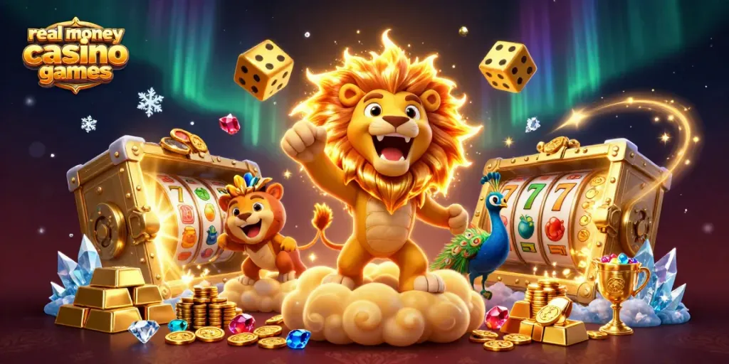 Experience thrilling real money casino games with vividly illustrated characters and enticing game elements!