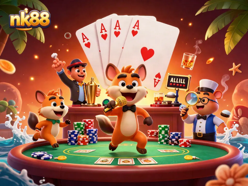 Experience the vibrant atmosphere of nk88 with hyena comics and casino fun at a dynamic gambling club.