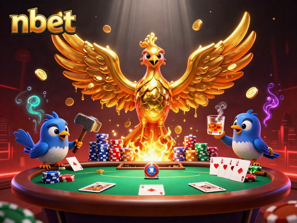 Experience the thrill of winning with nbet's dynamic casino scene featuring molten gold elements.