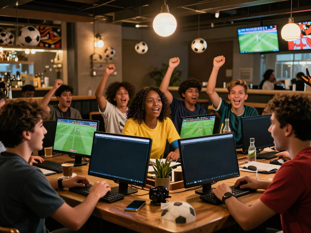 SOCOLIVE fans enjoying a live football match in an engaging atmosphere
