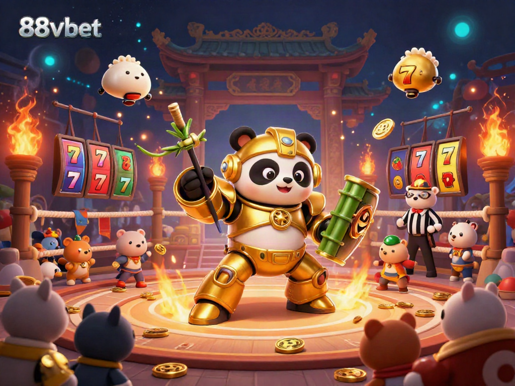 Experience thrilling slots and jackpots at 88vbet with dynamic 3D characters in a captivating casino arena.