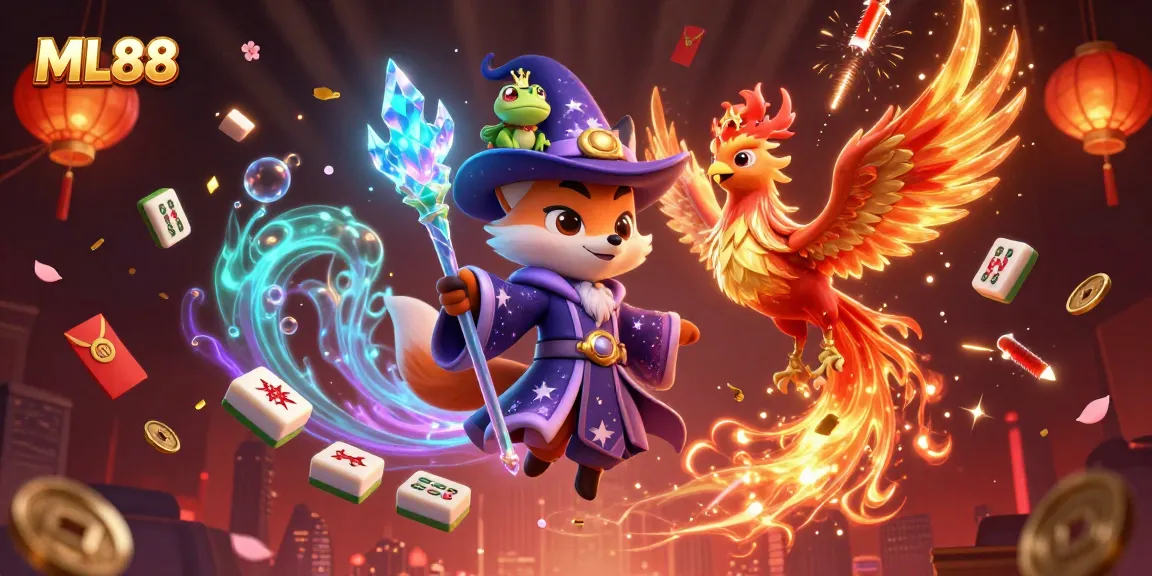 Experience the thrill of ML88 with enchanting 3D characters and vibrant casino elements.